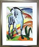 Blaues Pferd I , Franz Marc, Gerahmtes Bild, 50x62 cm