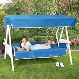 3-Seater Patio Swing with Canopy