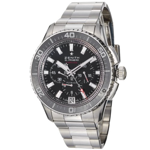 Zenith Men's 032060405.21M El Primero Stainless Steel Bracelet Watch