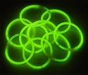 100 8" Glowstick Bracelets GREEN