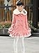 Vikoros Girls Winter Faux Wool Collar Coats Warm Jacket Long Outerwear Parka Overcoat