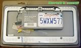 License Plate Frame with Built-in Weatherproof Night-Vision Camera