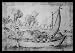 Alfonso Parigi (Barge loaded with barrels in the reeds) Framed Art Poster Print - 11 X 17