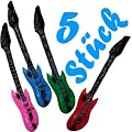 5 St�ck Luftgitarren / aufblasbare Gitarren