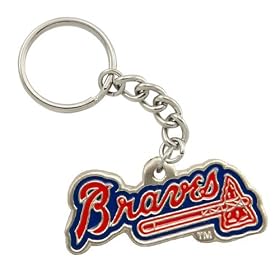 Atlanta Braves Pewter Primary Logo Keychain