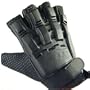 New Leather Biker Cycle Riding Gloves Fingerless Padded * Extra Large