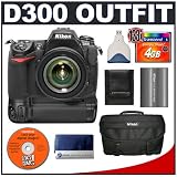 Nikon D300 Digital SLR Camera with Nikon 18-135mm AF-S DX Lens + MB-D10 Battery Grip + 4GB CompactFlash Card + EN-EL3e Battery + Case + Cameta Bonus Accessory Kit