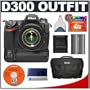 Nikon D300 Digital SLR Camera with Nikon 18-135mm AF-S DX Lens + MB-D10 Battery Grip + 4GB CompactFlash Card + EN-EL3e Battery + Case + Cameta Bonus Accessory Kit