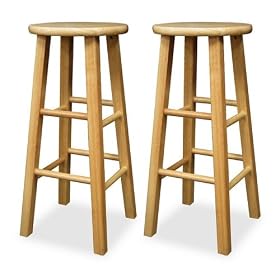 Click here to buy 29" Bar Stool - Natural (Set of 2) by Winsome.