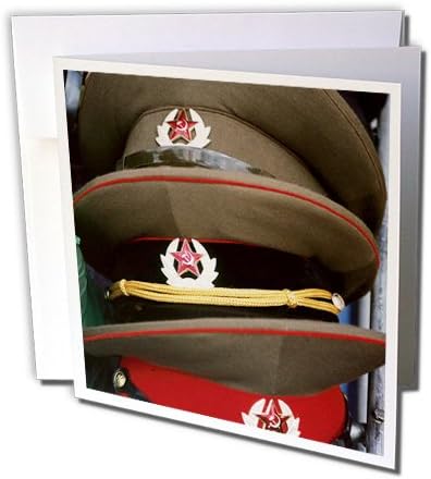 Danita Delimont - Poland - Military hats, Anniversary Stadium, WARSAW. Poland - EU22 PRI0021 - Prisma - 12 Greeting Cards with envelopes (gc_82464_2)