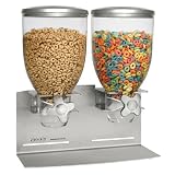 Zevro Dual Dry food Dispenser, Stainless Steel