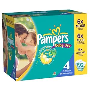 Amazon.com: Pampers Baby Dry Diapers Size 4 Economy Pack Plus 192 Count
