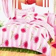 Blancho Bedding - [Pink Chrysanthemum] Luxury Comforter Set Combo 300GSM