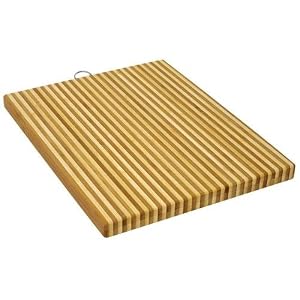 Chicago Cutlery 16-inch by 12-inch by 1-inch Woodworks Bamboo Two Tone with Hook by Chicago Cutlery