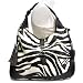 Zebra Print Whip-Stitched Tassel Hobo Handbag