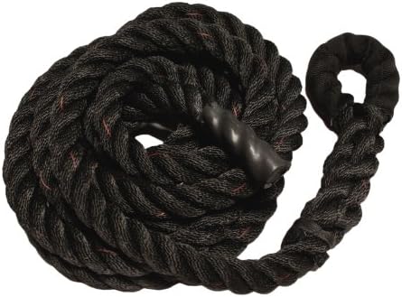 The550CordShop Black PolyDac Climbing Rope, 1.5-Inch x 18-Feet