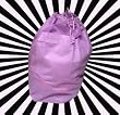 Laundry Duffle Bag, Purple Color 12.5" X 12.5" X 28.5" TWO BAGS