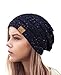 NYfashion101 Exclusive Colorful Confetti Soft Stretch Cable Knit Slouch Beanie