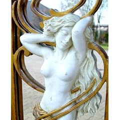TRAUMHAFTER SPIEGEL IM JUGENDSTIL ART NOUVEAU FRAUENAKT EXKLUSIV