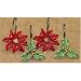 Poinsettia Shower Hooks - Holiday Theme Bath