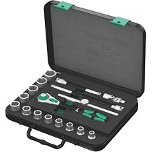 Wera Zyklop 8100 SB 3 3/8-Inch SAE Ratchet Set, 17-Piece