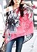 DaySeventh Womens Batwing Dolman Sleeve Shirt Chiffon Flowers Tops Blouse