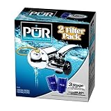 PUR FM-9500 3 Stage Horizontal Faucet Mount with 2 Filters Chrome