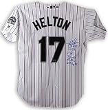 Todd Helton Colorado Rockies Autographed White Home Jersey with Inscription