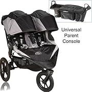 Baby Jogger Summit X3 Double Jogging Stroller with Parent Console - Black Gray