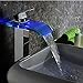 Yanksmart Bathroom 3 Colors LED Faucet Single Handle Basin Mixer Tap Chrome 96s