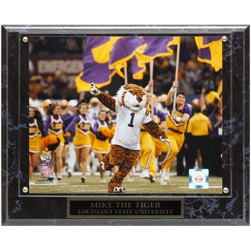 LSU Tigers 10.5'' x 13'' Mascot Plaque