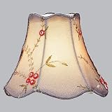 Livex S147 Chandelier Shade Blue Floral Scallop Bell Clip Shade