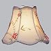 Silk Bell Shaped Scalloped Chandelier Clip On Lamp Shades - Blue Floral - B1490
