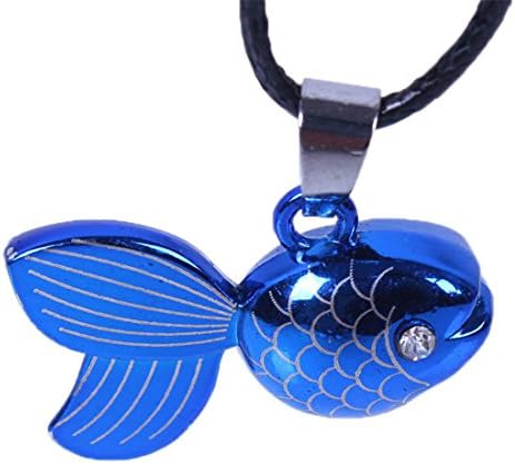 Titanium Stainless Steel " Blue Goldfish " Pendant with 20" Necklace In Charms Jewelry Shop
