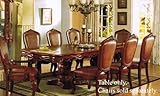 Double Pedestal Dining Table Windsor Cherry Finish