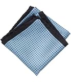 Mini Dot Pocket Square- Blue with Navy Dots