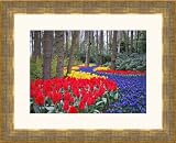 Picture Frame Gold w/ Mottled Goldray Fluted Panel .. 1.75'' wide