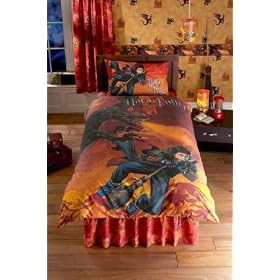 ZAP Harry Potter GOBLET OF FIRE kids single bed duvet cover bedding set