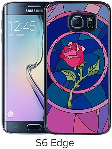 Durable and Fashionable Case Design with Beauty And The Beast Belle Rose Samsung Galaxy S6 Edge Black Phone Case