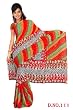 Eila Georgette Printed Casual Saree Sari Bellydance fabric