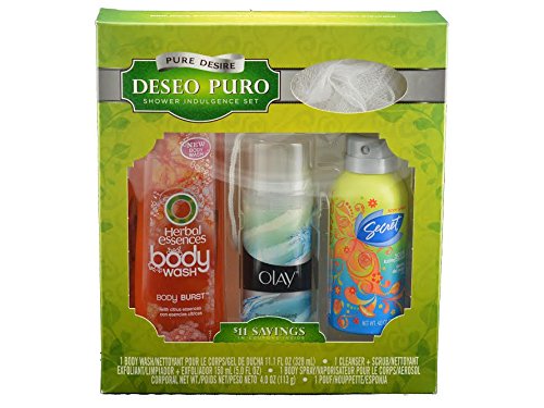 Herbal Essence, Olay, and Secret 4pc Pure Desire Bath Set