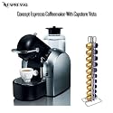 Nespresso D290C Concept Automatic Espresso Machine & Swissmar Capstore Vista 20 for Nespresso Capsules