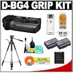 Pentax D-BG4 Battery Grip Kit for Pentax K-7 Digital SLR Camera + (2) Spare D-LI90 Batteries + Tripod + Accessory Kit