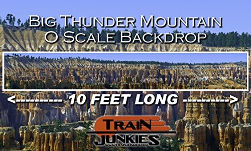 Train Junkies Big Thunder Mountain - Railroad Backdrop O Scale