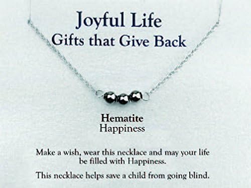 Joyful Life Necklace (Hematite)