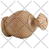Kirsch Buckingham Hobnail Finial:Crackle