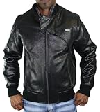 51q4rBxEJCL. SL160  SEAN JOHN Faux Leather Faux Sherpa Lined Mens Bomber Coat Jacket