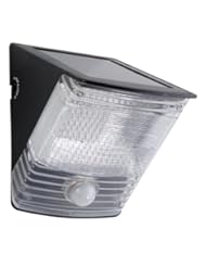 All Pro Outdoor Security MSLED100 100-Degree LED Motion-Activated Solar Light, Black