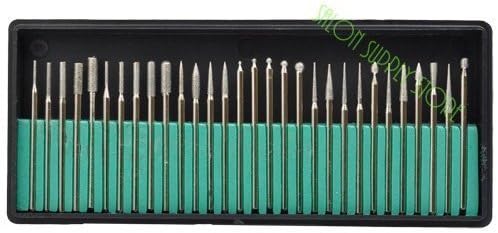 30 Piece Manicure Pedicure PRO Electric Nail Drill Bit SET 3/32 File Shank