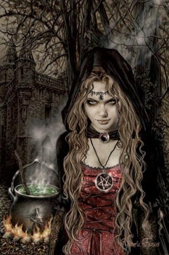 Victoria Frances (Cauldron) Art Poster Print - 24" X 36"